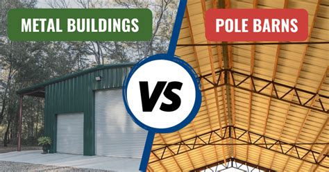 pole barn house vs metal house|steel buildings vs pole barns.